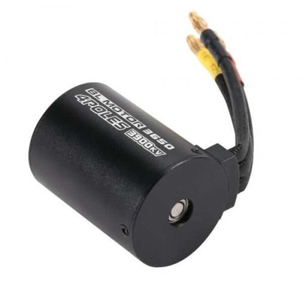 3650 4300KV Waterproof Brushless Motor with 120A Brushless ESC with 5.8V/3A BEC Set for 1/10 RC Car