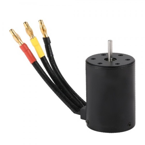 3650 4300KV Waterproof Brushless Motor with 120A Brushless ESC with 5.8V/3A BEC Set for 1/10 RC Car