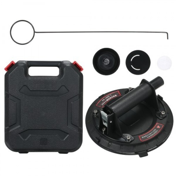 8'' Vacuum Suction Cup 75kg Load Capacity Handheld Vacuum Panel Lifter with Carrying Cas-e for Granite Glass Lifting
