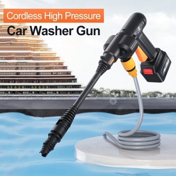 Cordless 200W High Pressure Washer Gun Electric Car Cleaning Tool Portable Handheld Car Cleaning Device Water Pump