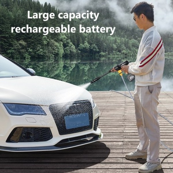 Cordless 200W High Pressure Washer Gun Electric Car Cleaning Tool Portable Handheld Car Cleaning Device Water Pump
