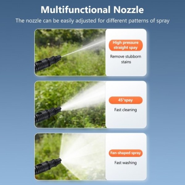 Cordless 200W High Pressure Washer Gun Electric Car Cleaning Tool Portable Handheld Car Cleaning Device Water Pump