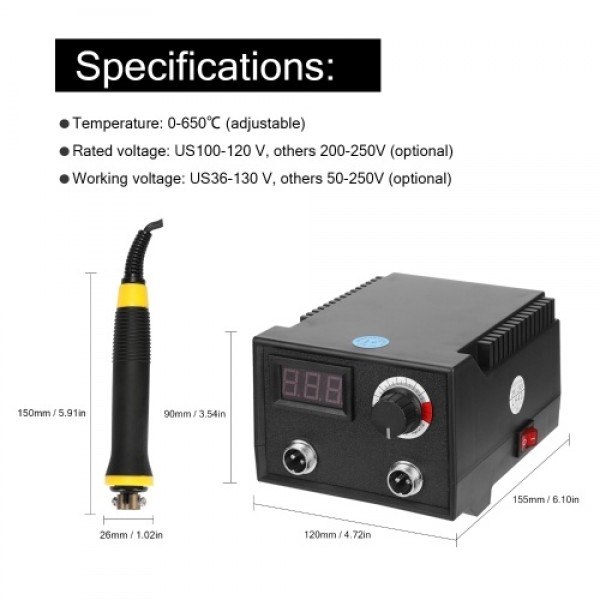 100W Multifunctional Digital Display Electric Gourd Wooden Pyrography Machine with 20pcs Heating Pen Heads