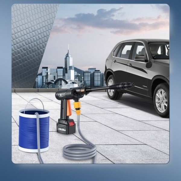 Cordless 200W High Pressure Washer Gun Electric Car Cleaning Tool Portable Handheld Car Cleaning Device Water Pump