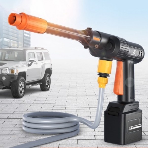 Cordless 200W High Pressure Washer Gun Electric Car Cleaning Tool Portable Handheld Car Cleaning Device Water Pump