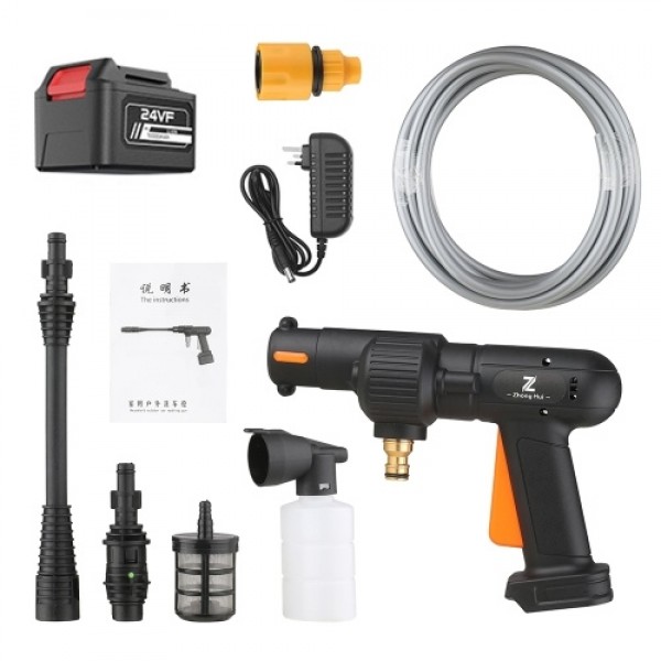 Cordless 200W High Pressure Washer Gun Electric Car Cleaning Tool Portable Handheld Car Cleaning Device Water Pump