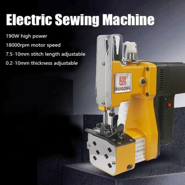 GK9-900 190W Electric Sewing Machine Portable Automatic Packaging Device Agriculture Textile Industry Woven Bag Mini Sealing Mac