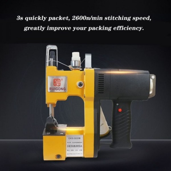 GK9-900 190W Electric Sewing Machine Portable Automatic Packaging Device Agriculture Textile Industry Woven Bag Mini Sealing Mac
