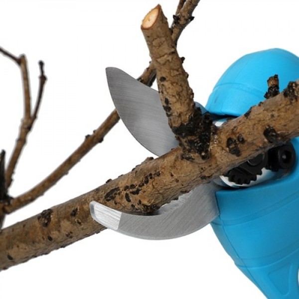 16.8V Professional Cordless Electric Pruning Shears with Carry Case Rechargeable 2Ah Lithium Battery &amp; Charger Powered Tree 