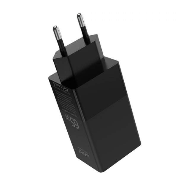 USB C Charger 65W 3-Port PD Charger Type C Fast Charger Adapter Power Delivery USB Wall Charger Compatible with USB C Laptops Sa