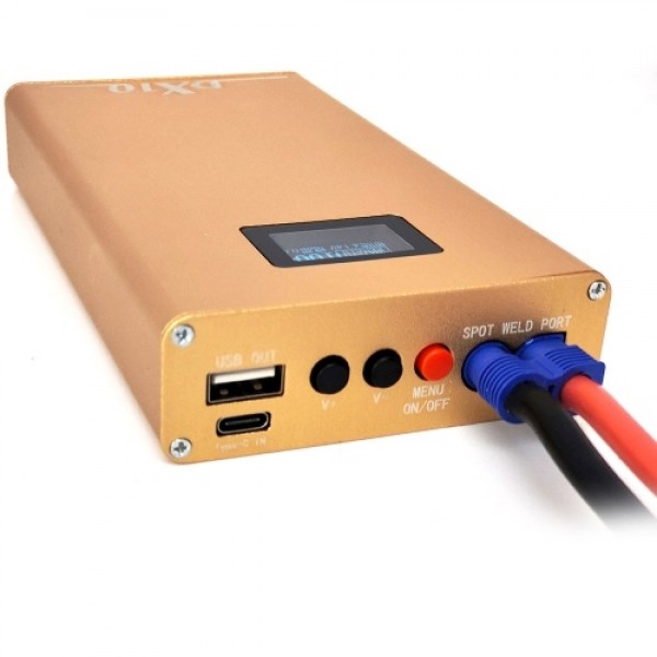 Portable Mini DIY 18650 Battery Spot-welding Machine OLED Display 20 Gears of Power Adjustment and 20 Gears of Delay Adjustable 