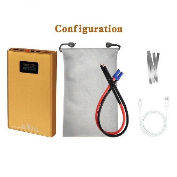 Portable Mini DIY 18650 Battery Spot-welding Machine OLED Display 20 Gears of Power Adjustment and 20 Gears of Delay Adjustable 