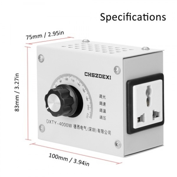 Compact Variable Voltage Regulator Portable Speed ...