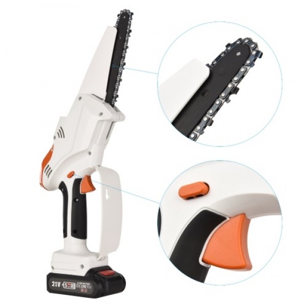 Cordless Chainsaw 6 Inch for Gardening Pruning Trimming Portable for Men Women