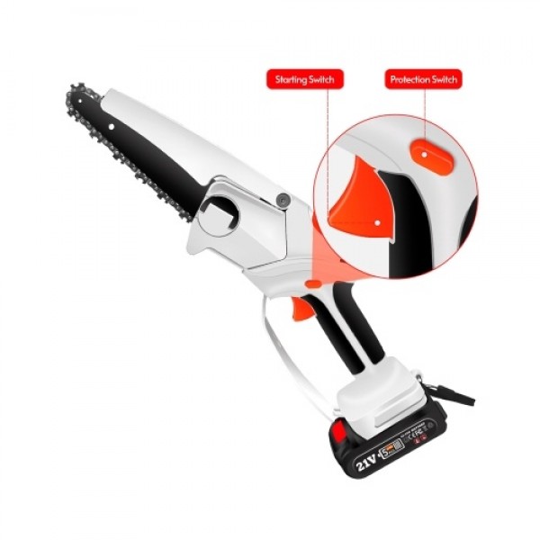 Cordless Chainsaw 6 Inch for Gardening Pruning Trimming Portable for Men Women