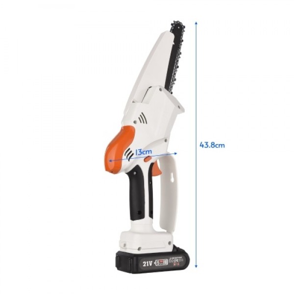 Cordless Chainsaw 6 Inch for Gardening Pruning Tri...