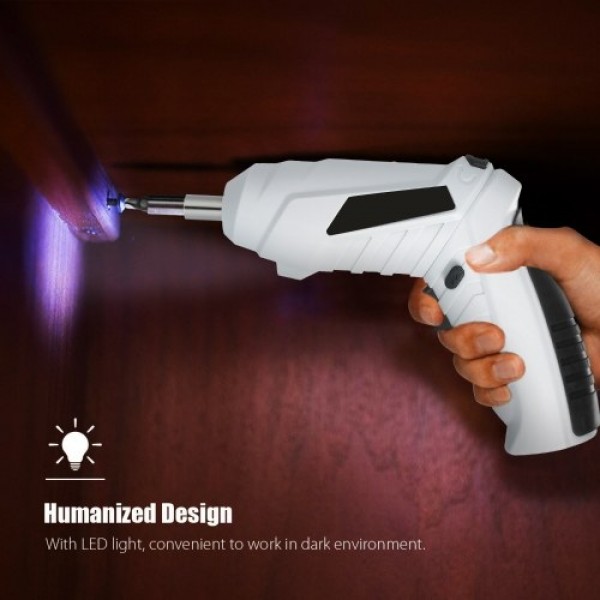 Cordless Screwdriver 1300mAh USB Rechargeable Elec...