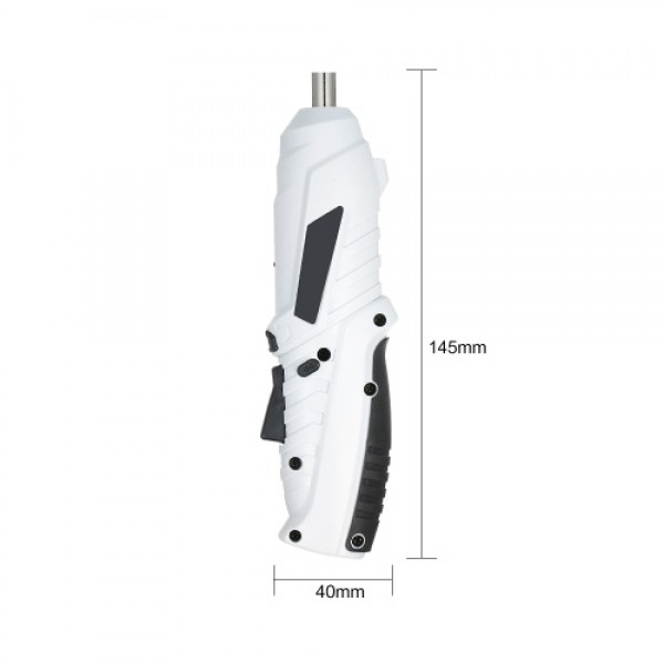 Cordless Screwdriver 1300mAh USB Rechargeable Electric Screwdriver Adjustable 2 Position Drill Screwdriver 6Nm Multifunctional E