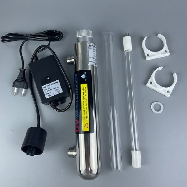 220 V 12W Stainless Steel Ultraviolet Water Purifier Sterilizers Aquarium Direct Drinking Water Industrial Water Disinfections F