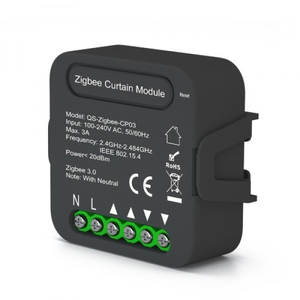 QS-Zigbee-CP03 Tuya ZigBee Intelligent Curtain Swt...