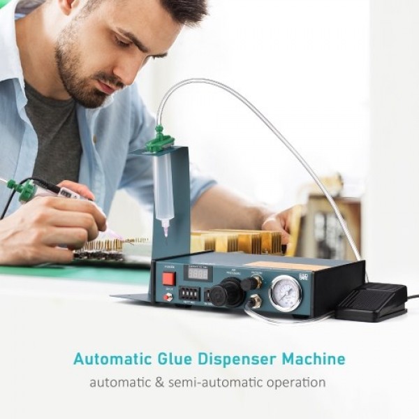 983A 220V Automatic Glue Dispenser Machine Professional Precise Dispensing Controller Glue Machine Digital Control Drip Glue Dro