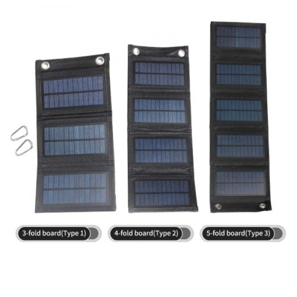 4.5W 5V Foldable Solar Charger With USB Port Portable Solar Panel Waterproof Compact Solar Power Phone Charger