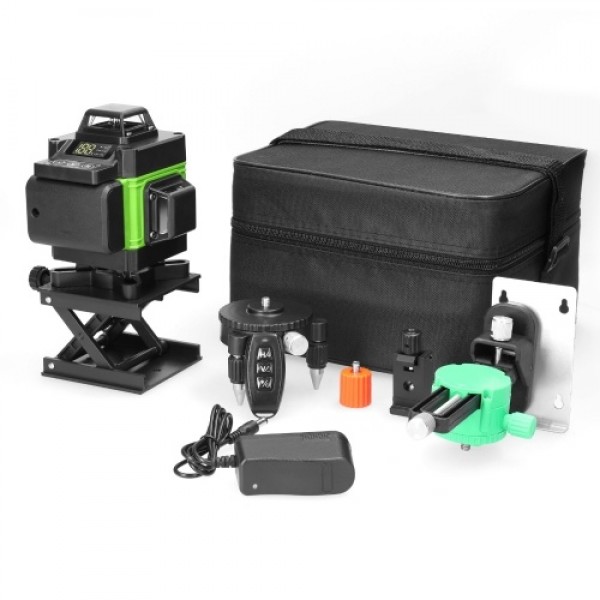 Multifunctional 4D 16 Lines Laser Level 3° Self-leveling Machine USB Rechargeable Lithium Battery Leveling Tool with Vertical Ho