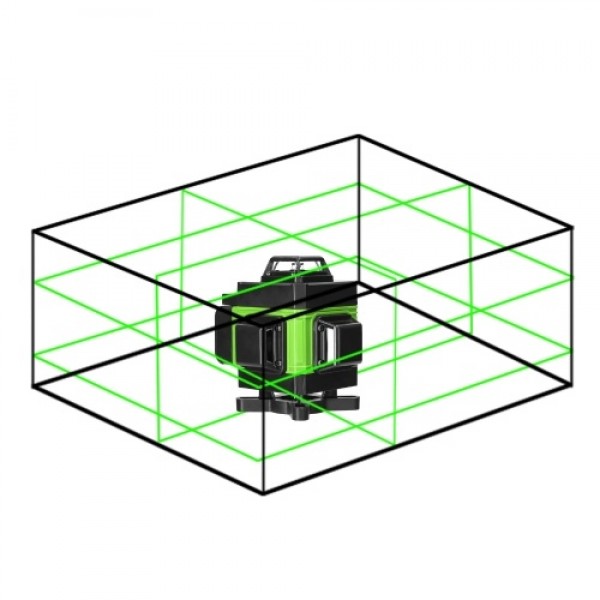 Multifunctional 4D 16 Lines Laser Level 3° Self-leveling Machine USB Rechargeable Lithium Battery Leveling Tool with Vertical Ho