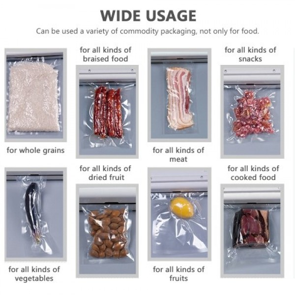 Vacuum Sealer Package Machine Automatic Upgraded Version for Food Preservation Storage Saver with 5PCS Sealing Bags AU Plug