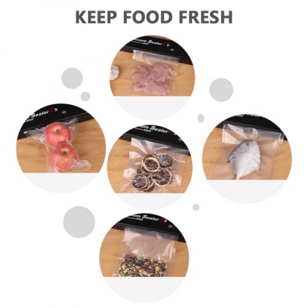 Vacuum Sealer Package Machine Automatic Upgraded Version for Food Preservation Storage Saver with 5PCS Sealing Bags AU Plug