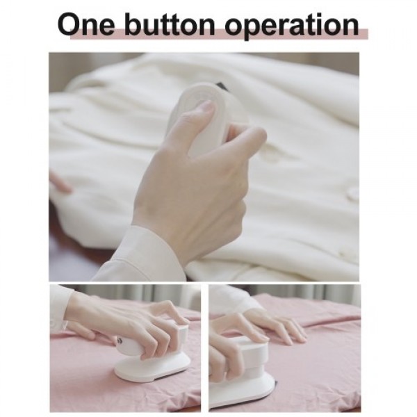 Portable Mini Electric Iron Cordless Rechargeable Dry Iron Wrinkle Remover Touch-Up Ironing for Home Business Trip Travel