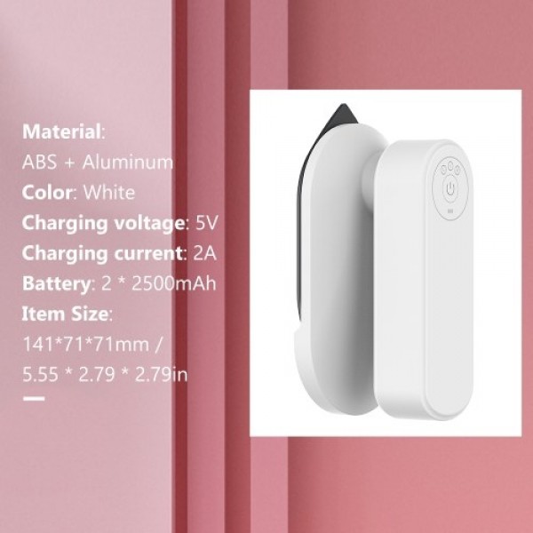 Portable Mini Electric Iron Cordless Rechargeable Dry Iron Wrinkle Remover Touch-Up Ironing for Home Business Trip Travel