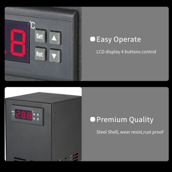 35L 70W Aquarium Chiller Cooling System LCD Display Semiconductor Refrigeration Water Chiller Fish Tank Constant Temperature Coo