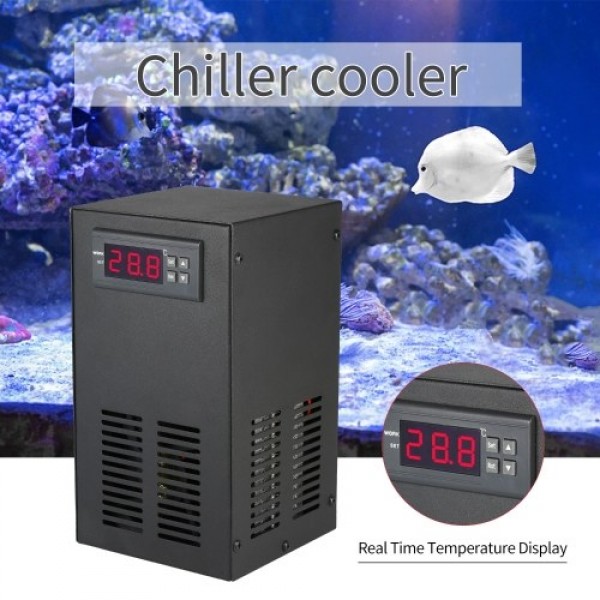 35L 70W Aquarium Chiller Cooling System LCD Display Semiconductor Refrigeration Water Chiller Fish Tank Constant Temperature Coo