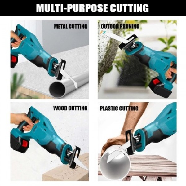 Portable Multifunctional Reciprocating Saws Outdoor Saber Saws Electric Power Tools for Cutting Metal Wood PVC Plastics 1pcs bat