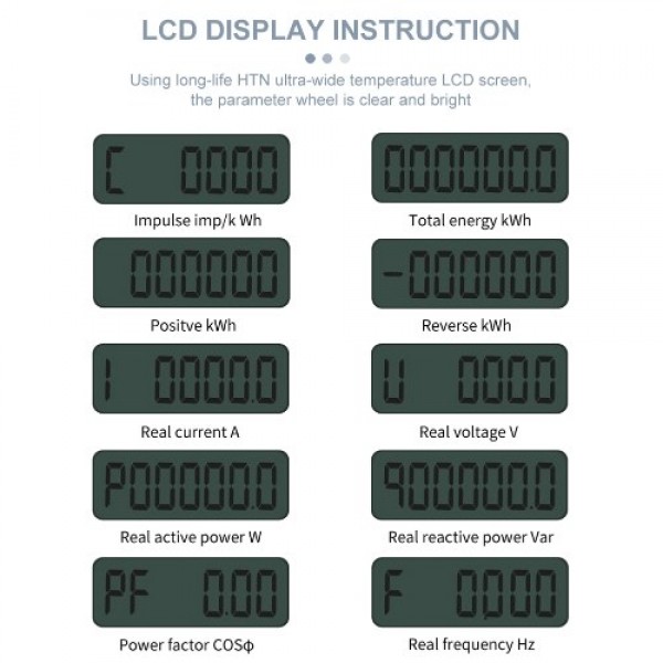 Intelligent Single-phase Wifi Electricity Meter LCD Display 35mm DIN Rail Installation Smartphone Tuya APP Remotely Control Comp