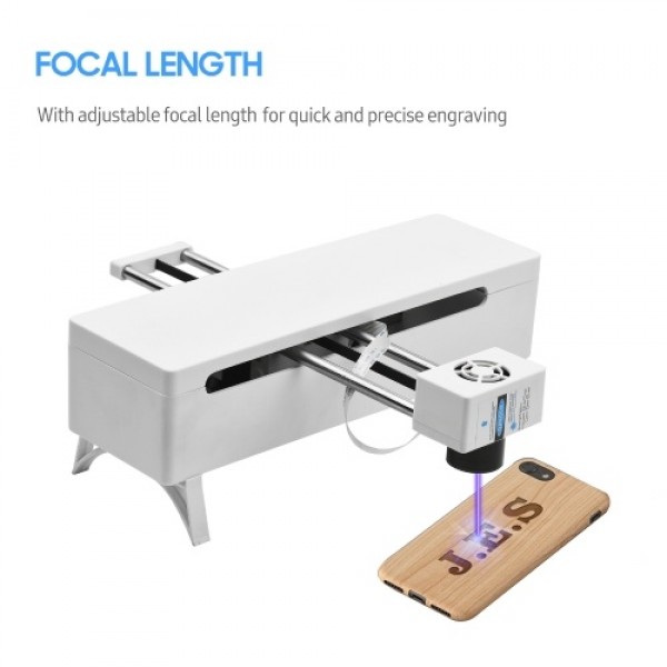 450nm 10W Laser Engraving Machine Adjustable Focal Length Support PC Software High Speed Mini CNC Laser Engraver Cutter Precise 