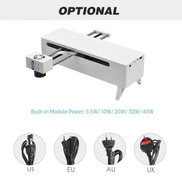 450nm 10W Laser Engraving Machine Adjustable Focal Length Support PC Software High Speed Mini CNC Laser Engraver Cutter Precise 