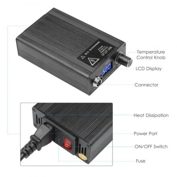 75W Smart Multifunctional Digital Soldering Station Soldering Iron Kit Electric Soldering Iron for Phone PCB IC Welding