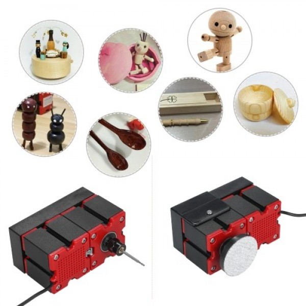 Mini Lathe 9 in 1 DIY Multi-functional Motorized Transformer Multipurpose Machine Jigsaw Sander Driller Plastic Metal Lathe Wood