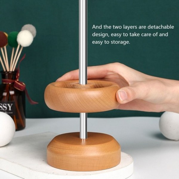 Portable Manual Wood Spinner Bead String Quickly Stringing Bowl Wooden Crafts Loader Pearls Rosary Scattered Beads Twine Tools B