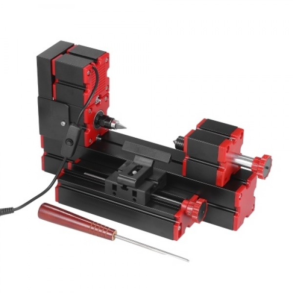 Mini Lathe 9 in 1 DIY Multi-functional Motorized Transformer Multipurpose Machine Jigsaw Sander Driller Plastic Metal Lathe Wood