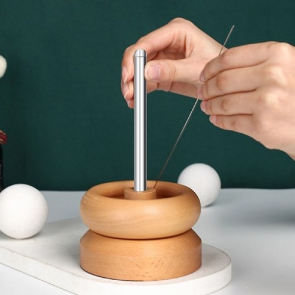 Portable Manual Wood Spinner Bead String Quickly S...
