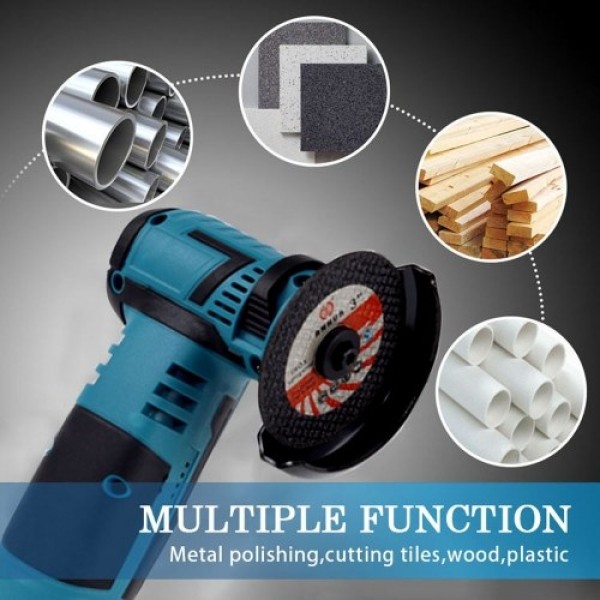 19500rpm Electric Grinding Tool Multifunctional Mini Grinder Handheld Cutter for Cutting Polishing Ceramic Tile Wood Stone Steel
