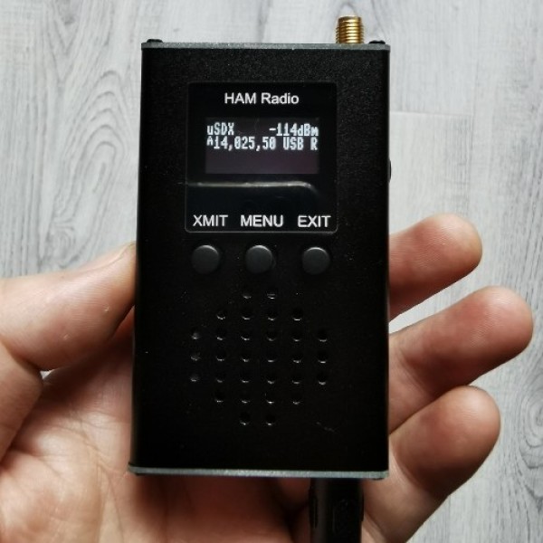 0.5MHz~30MHz uSDX Handheld Portable Transceivers CW AM SSB Tri-Band Mini Radio Amateur Shortwave Transceivers 15 20 40M QRP Tran