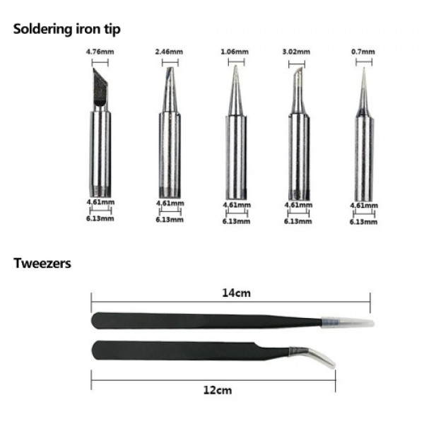 Electric Soldering Iron Set Temperature Adjustable Electric Soldering Iron Welding Tool Kit