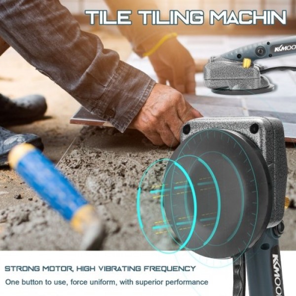 10-150Hz Tile Tiling Machine Wall Floor Tiles Laying Vibrating Tool with 100*100mm Suction Cup