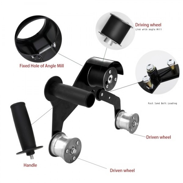 Multifunctional Iron Angle Grinder Sanding Belt Adapter Accessories of Sanding Machine Grinding Polishing Machine