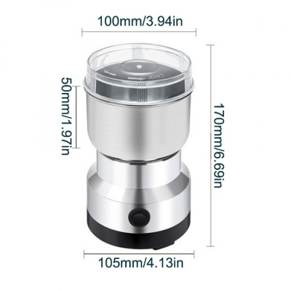 Multipurpose Electric Coffee Bean Grinding Tool Stainless Steel Milling Machine for Seeds Spices Herbs Nuts