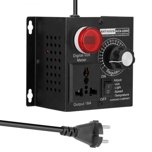 AC 220V 4000W Compact Variable Voltage Controller ...